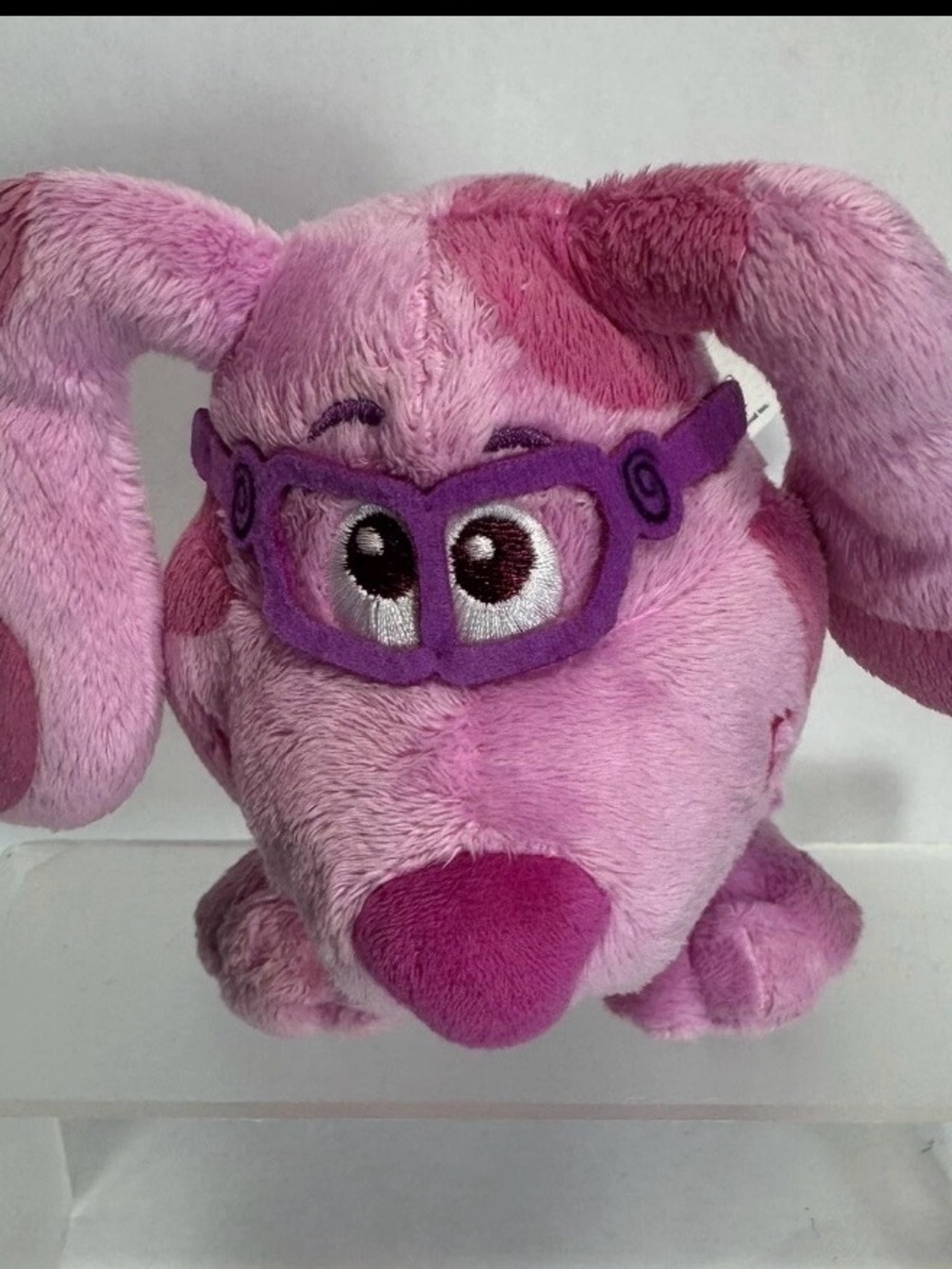 Nickelodeon Blues Clues & You Magenta Plush Felt Glasses 2021 Pink Dog